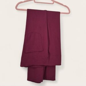 Women's Pants, XL Petite, Rayon, Nylon, Elastane Blend,  Burgundy.